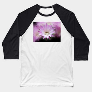 Pink Cactus Flower in the Rain #2 Baseball T-Shirt